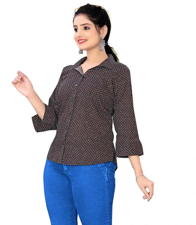 Jaipuri cotton shirt for women  uploaded by Shri Hari Fashion Sky on 2/5/2024