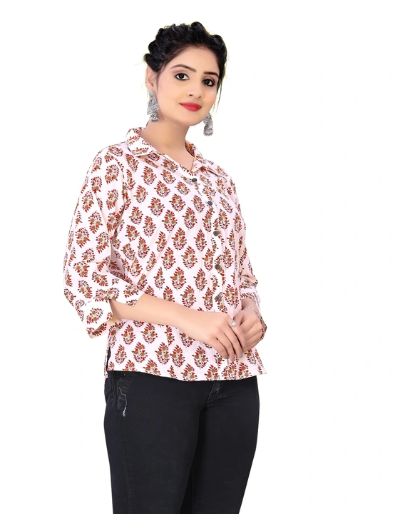 Jaipuri cotton shirt for women  uploaded by Shri Hari Fashion Sky on 2/5/2024