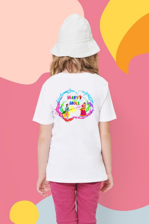 Holi special printed t-shirt for boys girls and kids contact - 9455131025 uploaded by SUAN fashion on 2/5/2024