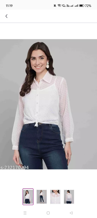 A N WOMEN'S GEORGETTE SHIRTS  uploaded by A N FASHION on 2/5/2024