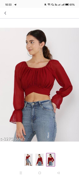 Crop top  uploaded by A N FASHION on 2/5/2024