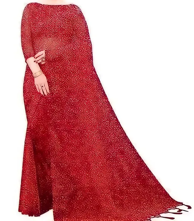 Post image Woman red colour saree