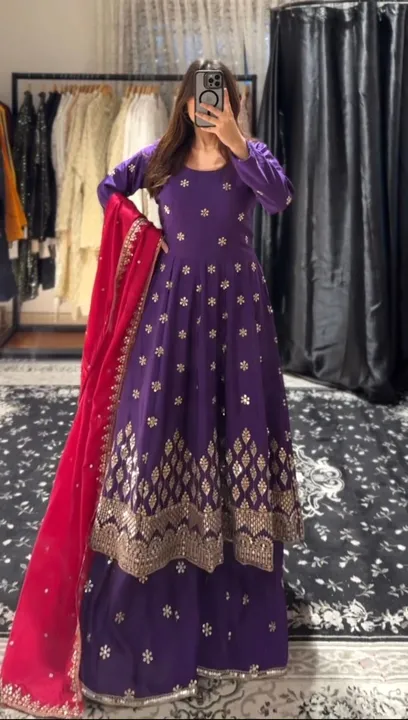 Gown uploaded by Taha fashion from surat on 2/6/2024