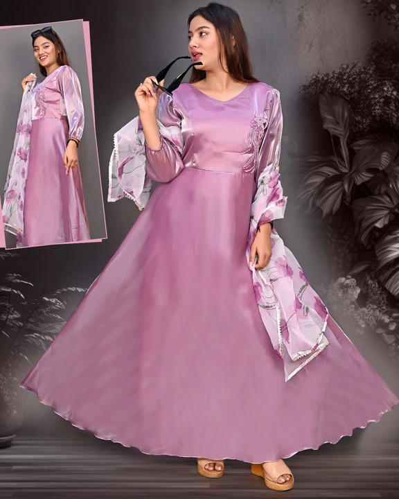 Buy Designer Beautiful Georgette Gown Wholesale Catalog 2023
