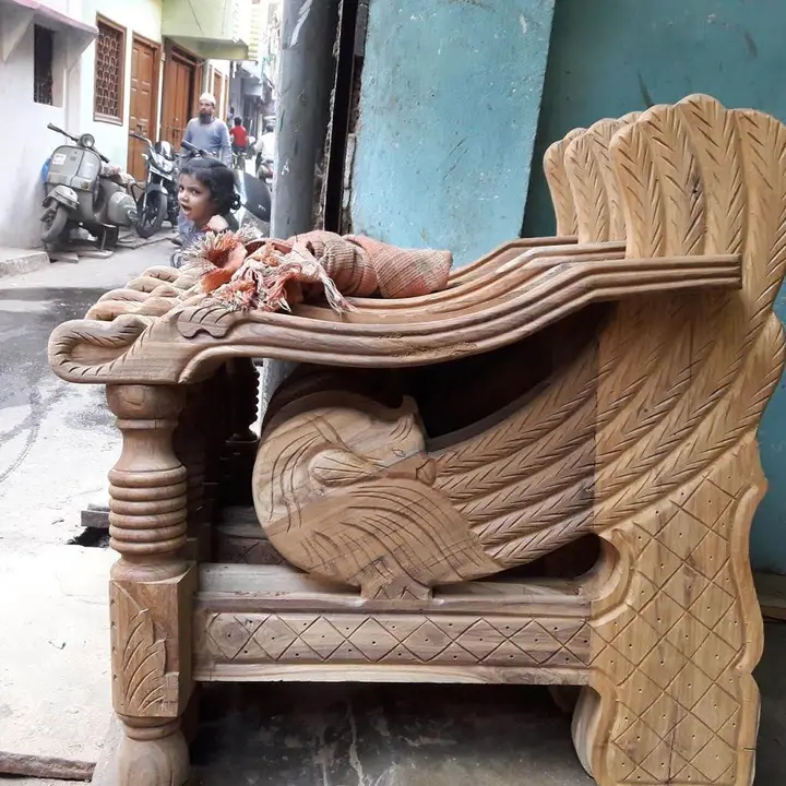 Wooden sofa 3+1+1 uploaded by Aadil Timber Traders on 2/6/2024