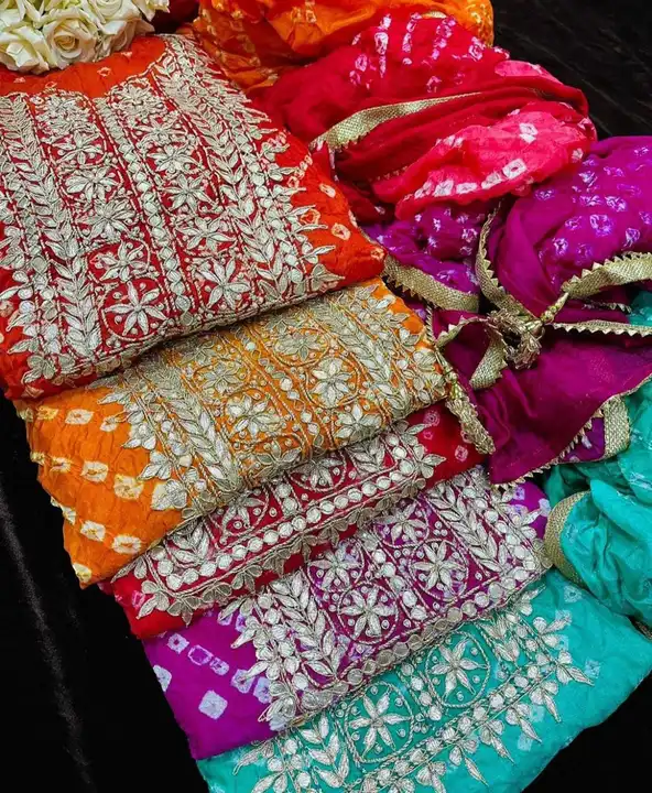9983344462.  🥰🥰😍🥰 *New Launched heavy suits pcs*😍🥰😍

*Bandhej silk suits with heavy hand goot uploaded by business on 2/6/2024