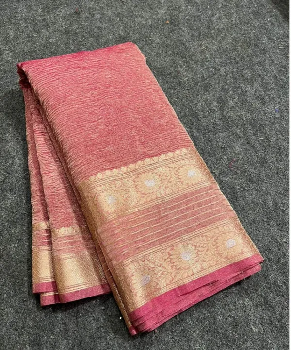 Banarasi Crush Tissue Silk  uploaded by business on 2/7/2024