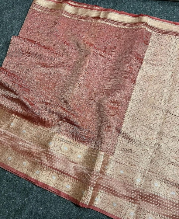 Banarasi Crush Tissue Silk  uploaded by Sara Silk Art (Sarees) on 2/7/2024