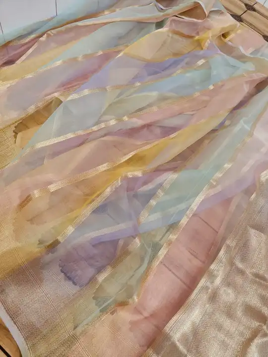 Kora Organza Dyble Soft Silk Saree  uploaded by Sara Silk Art (Sarees) on 2/7/2024