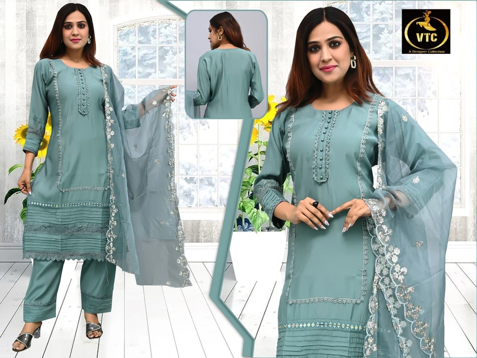 Silk pant set uploaded by Lazina Collection on 2/7/2024