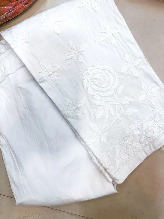 Lucknowi Chikankari lycra cotton pant ( Only Bulk ) uploaded by business on 2/7/2024