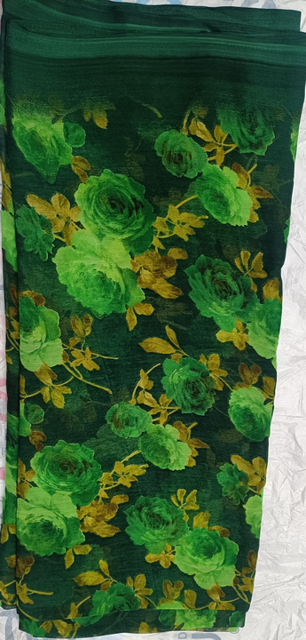 Beautiful Chiffron saree with blouse piece available  uploaded by business on 2/7/2024