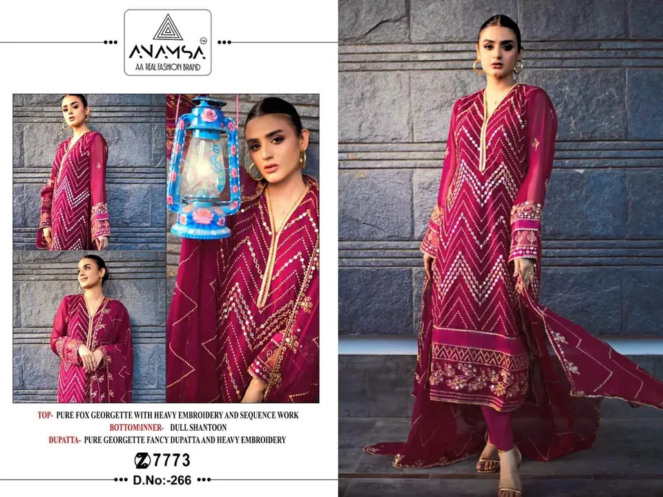 Pakistani Brands Anamsa All Designs Available  uploaded by Aadil Fashion's  on 2/7/2024