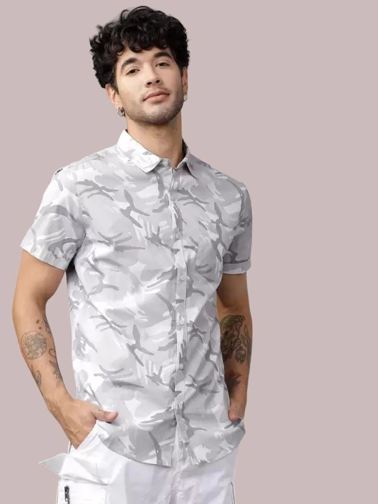 .Men's Shirts

*1600 PC's Only*

Fabric.  - Lycra

Size.      - M.L.XL (Mix)

MOQ.    - 100/200/500/ uploaded by Krisha enterprises on 2/8/2024