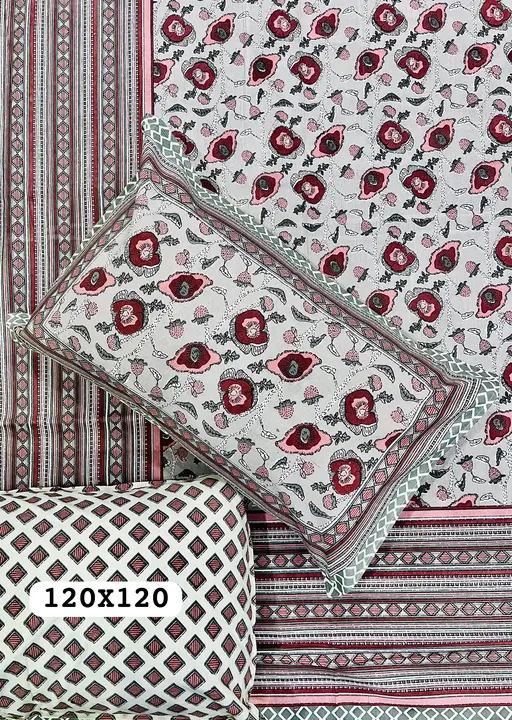 Cotton Double bedsheets  uploaded by Indiana Creations  on 2/8/2024