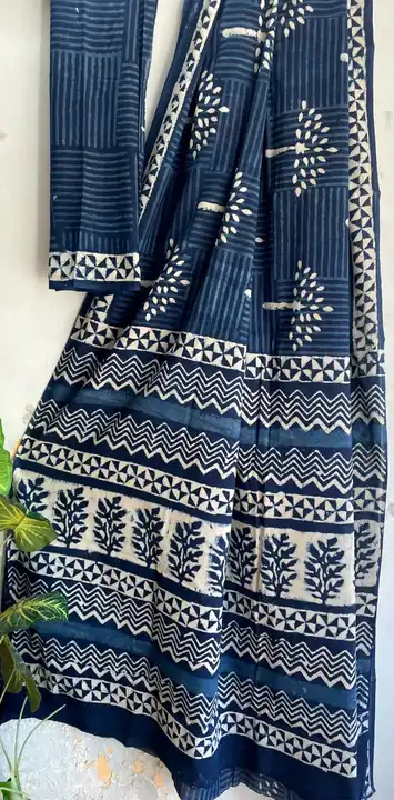 Cotton Hand block saree  uploaded by business on 2/8/2024