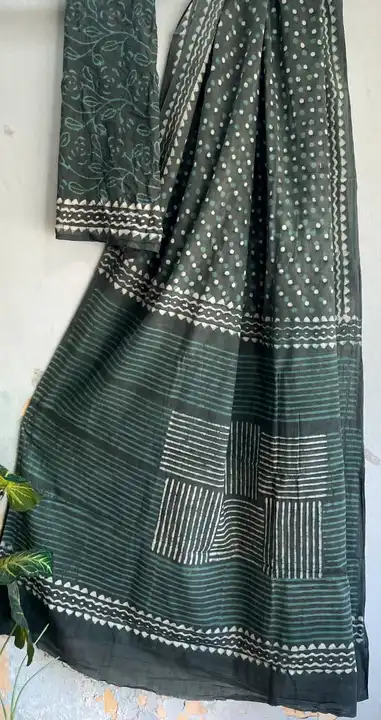 Cotton Hand block saree  uploaded by Indiana Creations  on 2/8/2024