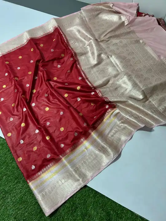 Banarsi Semi Gergot Saree uploaded by Meenawala Fabrics on 2/8/2024