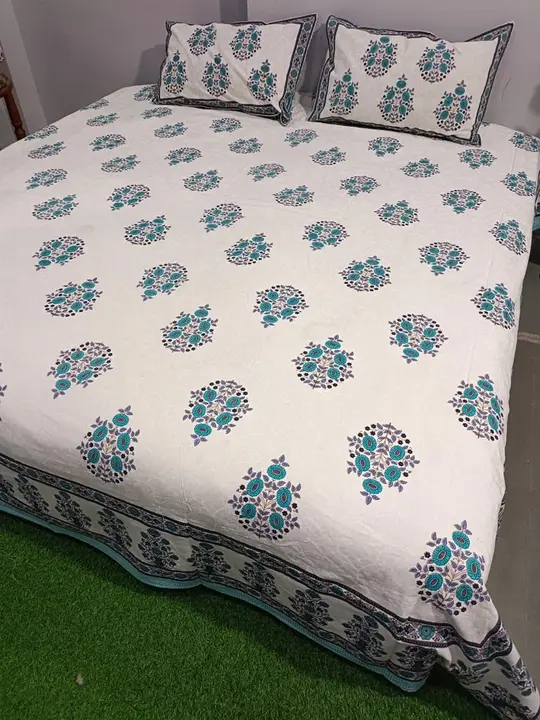 King size cotton double bed bedsheet  uploaded by The print house  on 2/8/2024