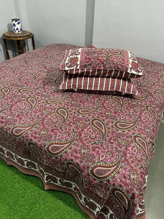 King size cotton double bed bedsheet  uploaded by The print house  on 2/8/2024