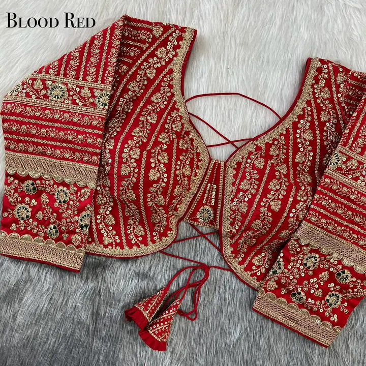 ❤️ *SABYASACHI STYLE 21 INCH LONG SLEEVES BRIDAL BLOUSE*♥️ uploaded by business on 2/9/2024