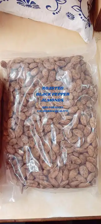 Roasted black pepper Almonds  uploaded by Raajratan Impex on 2/9/2024