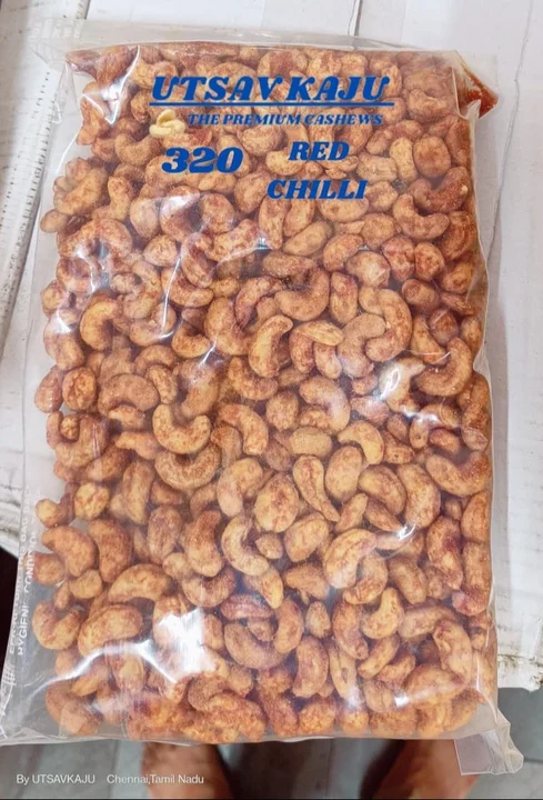 320 Red chilli Roasted flavour Cashews  uploaded by Raajratan Impex on 2/9/2024