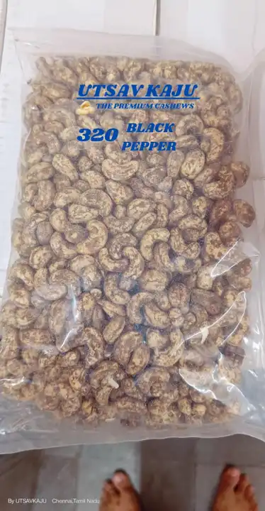 320 Black pepper Roasted flavour Cashews  uploaded by Raajratan Impex on 2/9/2024