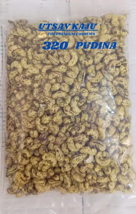 320 Pudina Mint Roasted flavour Cashews  uploaded by Raajratan Impex on 2/9/2024