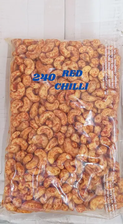 240 Red chilli Roasted flavour Cashews  uploaded by business on 2/9/2024