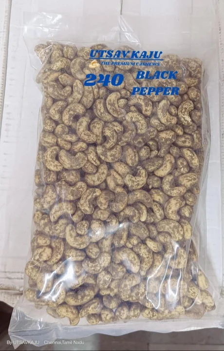 240 Black pepper Roasted flavour Cashews  uploaded by Raajratan Impex on 2/9/2024