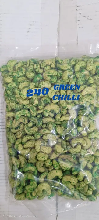 240 Green chilli Roasted flavour Cashews  uploaded by business on 2/9/2024