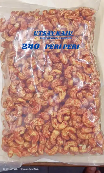 240 Peri Peri Roasted flavour Cashews  uploaded by Raajratan Impex on 2/9/2024