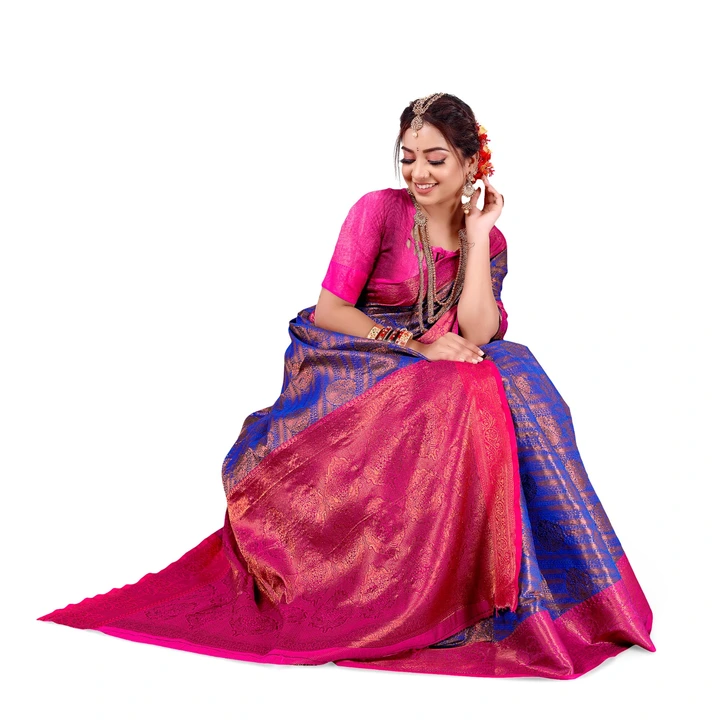 Ekpal Women's Banarasi Silk Saree With Unstitched Blouse Piece. uploaded by Ekpal on 2/9/2024