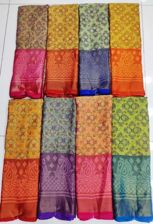 Brasso sarees  uploaded by Bhavyam prints on 2/9/2024