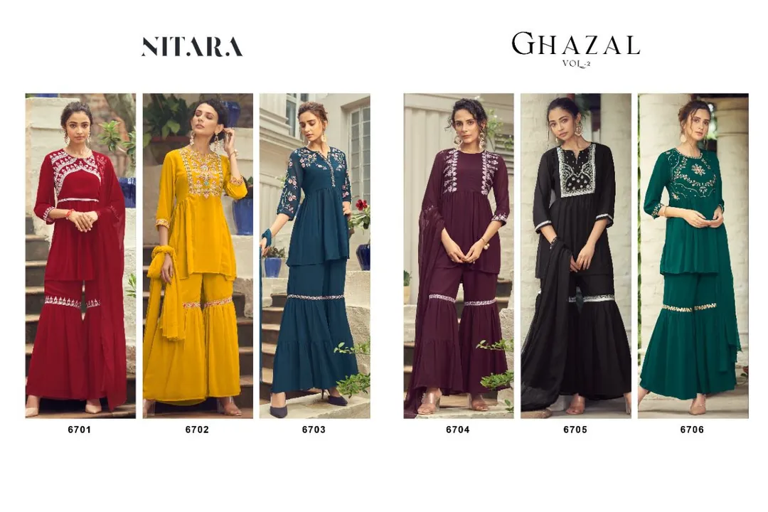 Sharara uploaded by Balaji textile on 2/9/2024