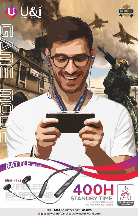 U & I UiNB-4743 Battle Series Game Mode Earphones uploaded by business on 2/9/2024