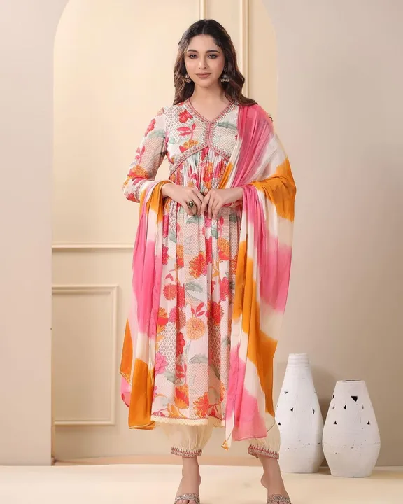Aaliya Cut Suit uploaded by Rakshit Fashion Fabrics Hub on 2/10/2024
