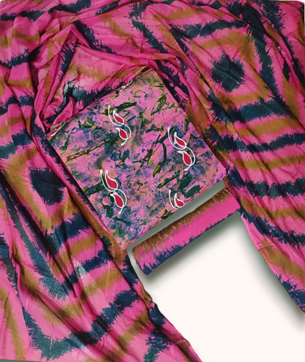 Batik Print tye-dye malti colour Suit uploaded by business on 2/10/2024