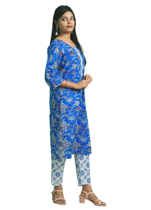 New designer Cotton kurti pant Set uploaded by Misha Traders on 2/10/2024