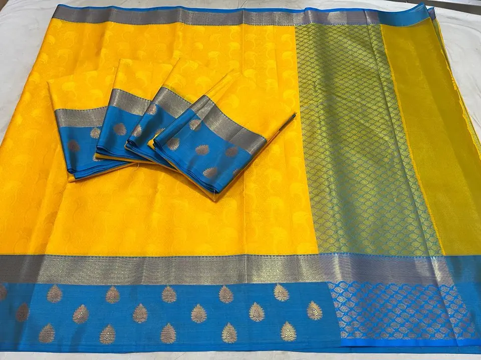 New collection Banarasi kora semi and cotton zari Buta shoft silk sarees Raning Blause wholesalers  uploaded by Arbaz sarees manufacturer  on 2/10/2024