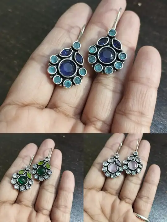 Fine quality stone earrings  uploaded by Ishna Collections ; +91 8334956789 on 2/12/2024