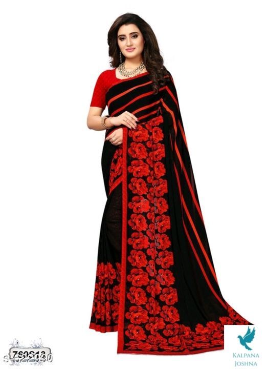 Classy printed saree  uploaded by business on 3/25/2021