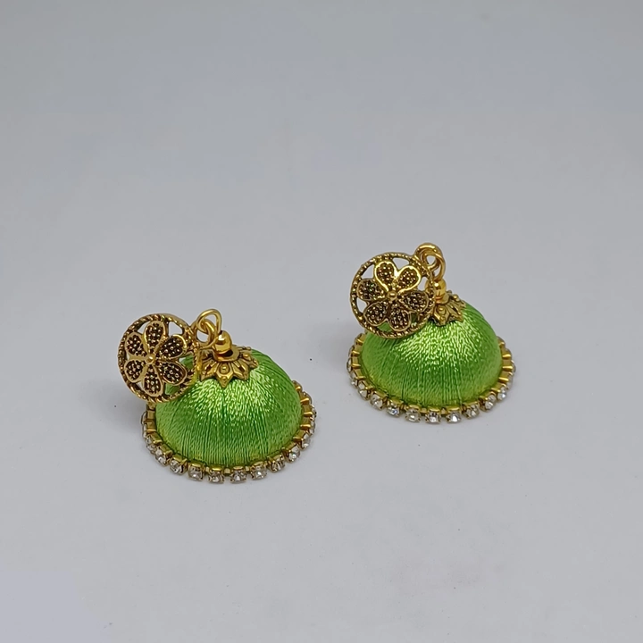 Silk Thread  Jhumka  uploaded by SISI COLLECTIONS on 2/12/2024