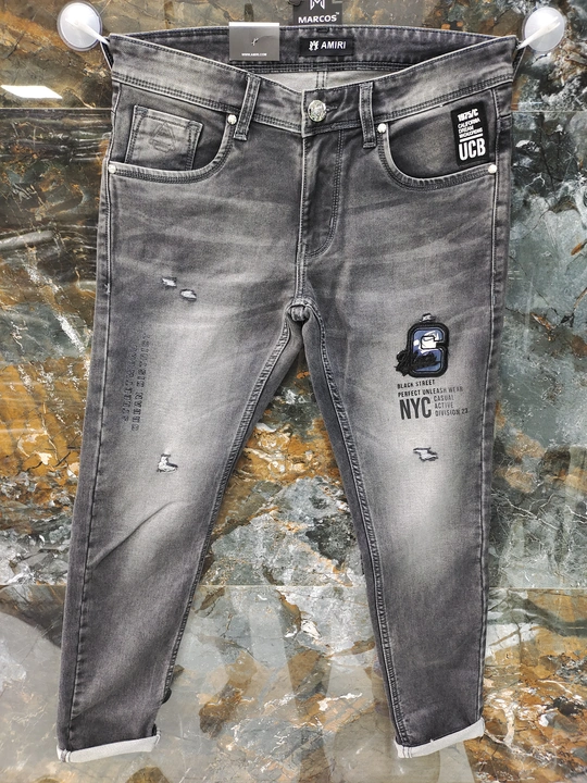 Kneted febric men's jeans  uploaded by Marcos_clothing on 2/12/2024