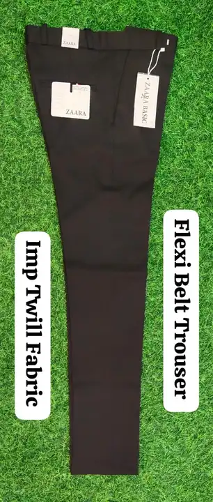 Imported Mark Fabric Twill Flexi-Belt Trousers Watch Pocket, Cheera, Cut Belt, Polo-fit, Slim-fit  uploaded by Panzar Jeans  on 2/12/2024