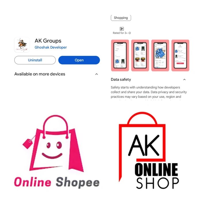 Visiting card store images of AK GROUP OF A TO Z COMPANY