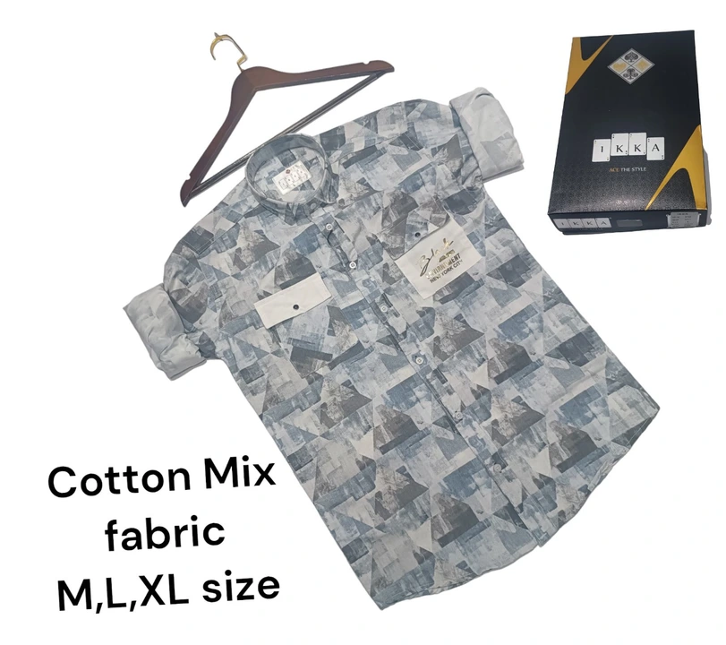 ♦️♣️1KKA♥️♠️ EXCLUSIVE  COTTON MIX PRINTED DOUBLE POCKET BOX PACKING SHIRTS FOR MEN uploaded by Kushal Jeans, Indore on 2/13/2024