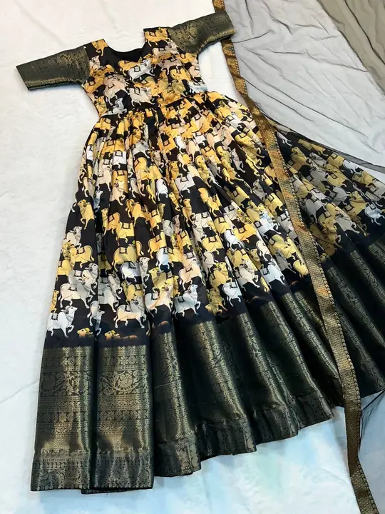 Cow design gown  uploaded by Sharma studio on 2/13/2024