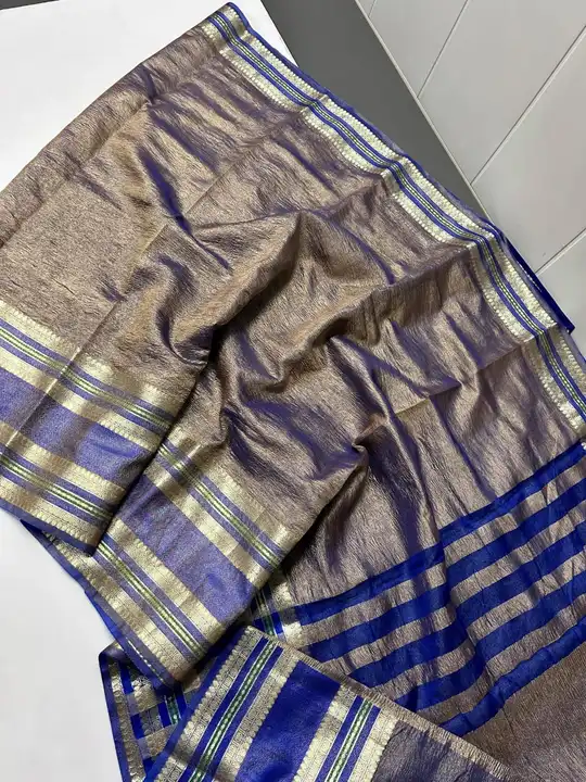 Banarsi Soft Tissue Crush Saree uploaded by business on 2/13/2024